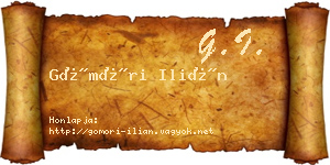 Gömöri Ilián névjegykártya